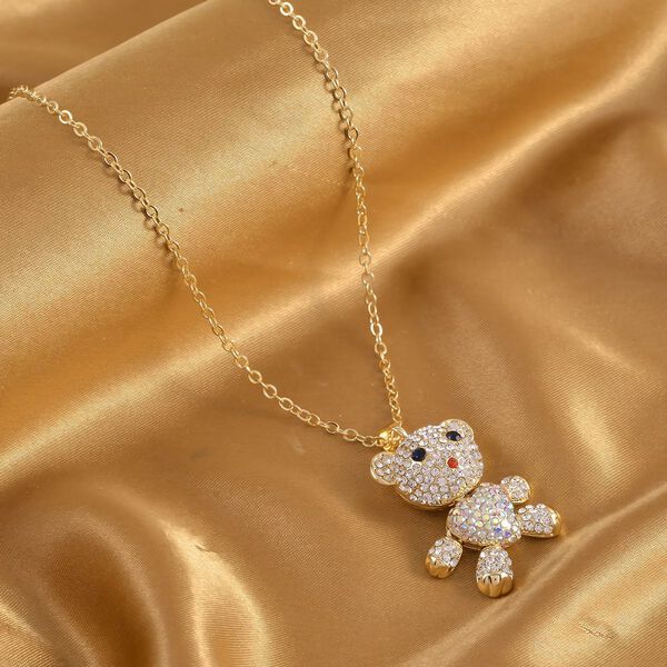 Mehrfarbiger Kristall-Anh&auml;nger mit Kette - 4 ct. image number 3