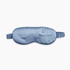 LA MAREY Signature - Schlafmaske aus 100% Maulbeerseide mit Seidenfüllung, Himmelblau