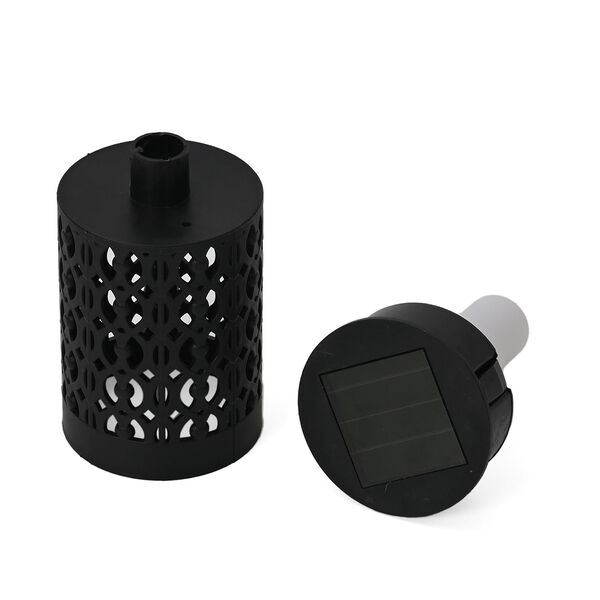 4er Set - Solar LED Gartenlichter, Flackerflamme, 5,5x36cm, schwarz image number 5