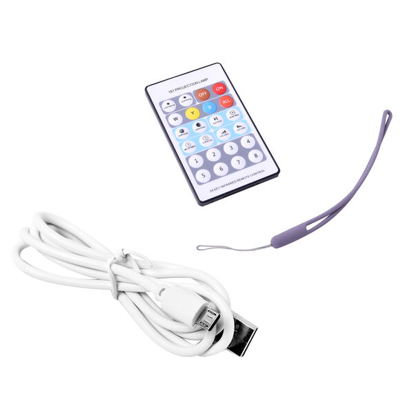 Projektor Lampe, 1200 mAh Batterie inkl., 11x11x15 cm, USB-Kabel 80 cm, Hirsch image number 4