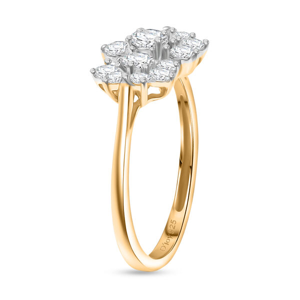 D'Joy Moissanit Ring, 925 Silber vergoldet  - 0,88 ct. image number 5