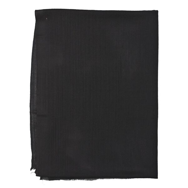 LA MAREY - 100% Kaschmirwolle superweicher Schal, Gr&ouml;&szlig;e 70x190 cm, Schwarz image number 4