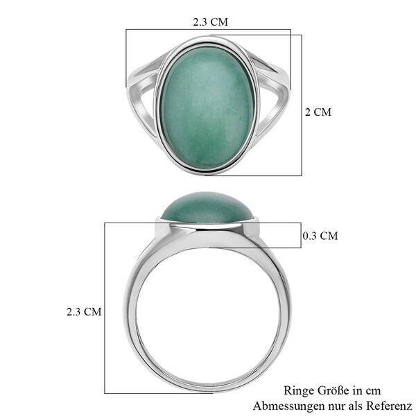 Gr&uuml;ner Aventurin-Ring - 10 ct. image number 7