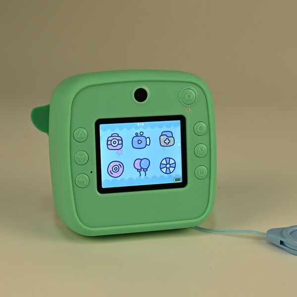 Kinder-Digitalkamera mit Sofortdruck-Funktion und Doppellinse, 10x4,5x10 cm, Grün image number 2
