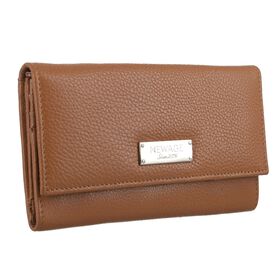 Echtleder Geldb&ouml;rse mit RFID Schutz, Dunkelbraun