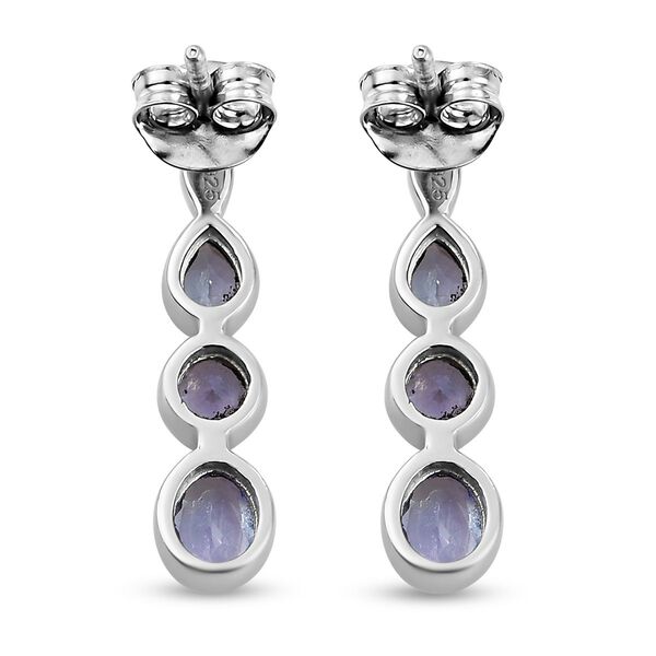 Tansanit Ohrh&auml;nger in Silber 1,31 Ct image number 5