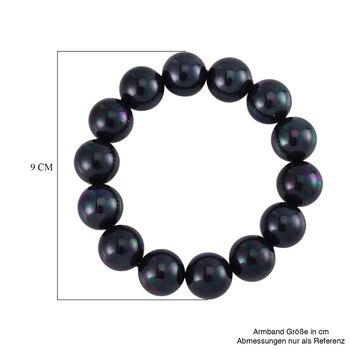 Pfau Muschelkernperle (15-17 mm) Armband flexibles (18.00-19.00 cm)