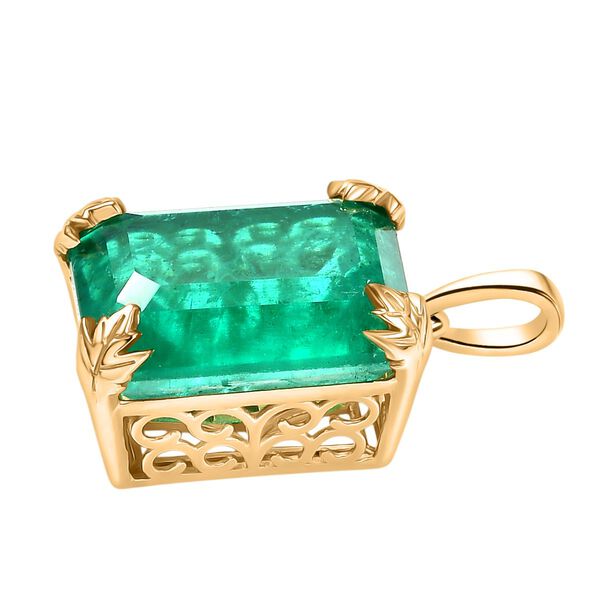 D'Joy Smaragd Triplett Quarz Anhänger - 18,56 ct. image number 4