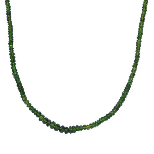 Natürliche Chromdiopsid-Halskette, 50 cm - 70 ct. image number 0