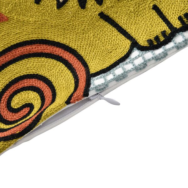 Besticktes Kissenbezug, Katzenpaar, Sonne und Mond image number 11