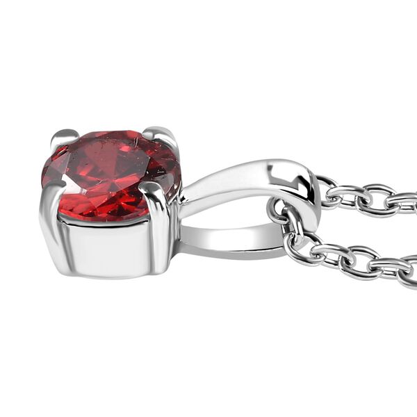 2er Set - Roter Zirkonia Anh&auml;nger mit Kette und Ring (Gr&ouml;&szlig;e 17.00), Edelstahl image number 8