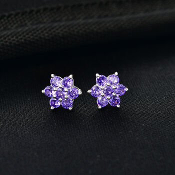 LUSTRO STELLA blaue Zirkonia Ohrringe