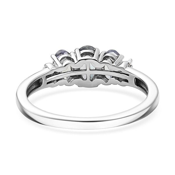 D'Joy Pfau Tansanit Ring 925 Silber rhodiniert (Gr&ouml;&szlig;e 17.00) ca. 1.12 ct image number 4