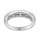 AA Tansanit Band Ring 925 Silber Platin-Überzug image number 4