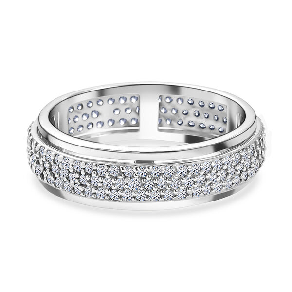 LUXURIANT DIAMOND - Lab Grown Diamant SI-GH SGL zertifiziert Ring 925 Silber rhodiniert (Gr&ouml;&szlig;e 21.00) ca. 1,00 ct image number 0