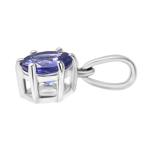 AAAA Tansanit Anh&auml;nger in 950 Platin - 0,86 ct. image number 3