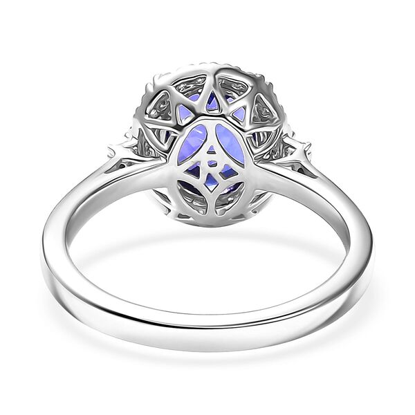 RHAPSODY AAAA Tansanit und Diamant Ring in 950 Platin - 2,97 ct. image number 4