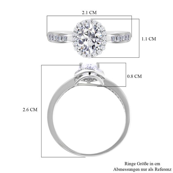 LUSTRO STELLA - Weißer Zirkonia-Ring - 0,91 ct. image number 4