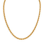 Italienische Kordel-Collier, ca. 50 cm, 925 Silber vergoldet, ca. 24,08g