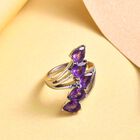 Afrikanischer Amethyst-Ring, (Größe 16.00) Edelstahl, ca. 3,23 ct image number 1