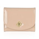 Glänzendes RFID-Schutz Kartenetui aus Lackleder, Größe: 11x8.5x2cm, Elfenbein
