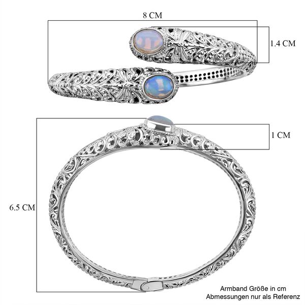 Royal Bali Kollektion- nat&uuml;rlicher, &auml;thiopischer Welo Opal 18,5cm Armreif - 3,46 ct. image number 6