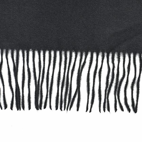 Bestickter Schal mit Paisley Bordüre, Schwarz image number 2