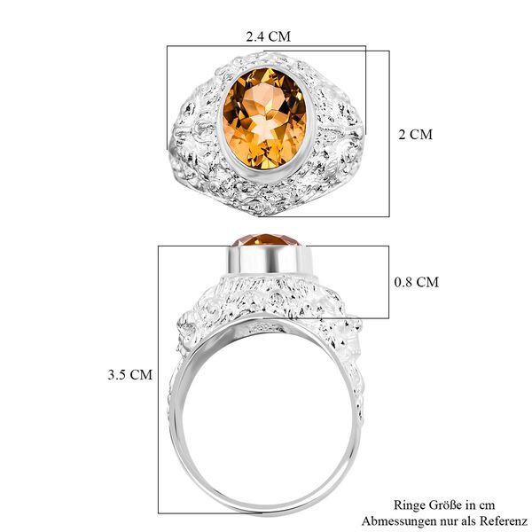 Royal Bali Kollektion - Citrin Ring - 4,35 ct. image number 5