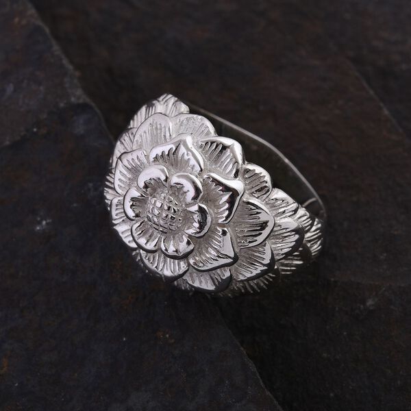 Royal Bali Kollektion- Floraler Cocktail-Ring image number 1