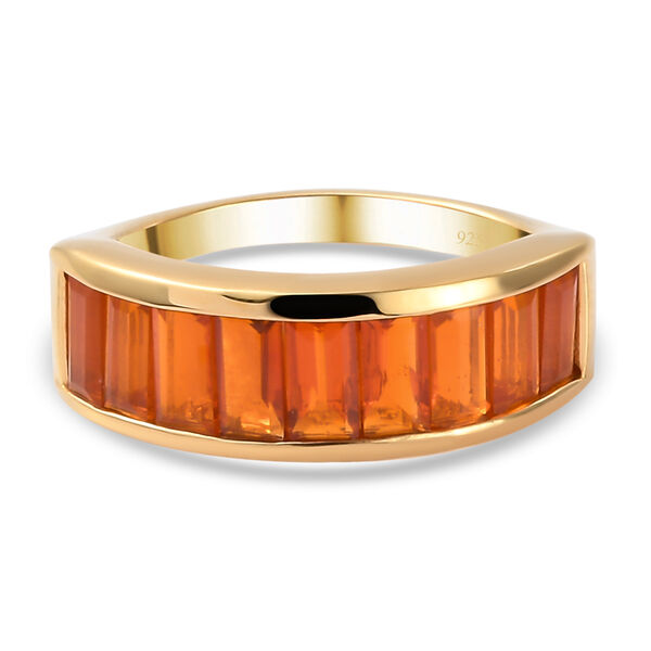 Purpurroter Feueropal-Ring, 925 Silber Gelbgold Vermeil  ca. 1,45 ct