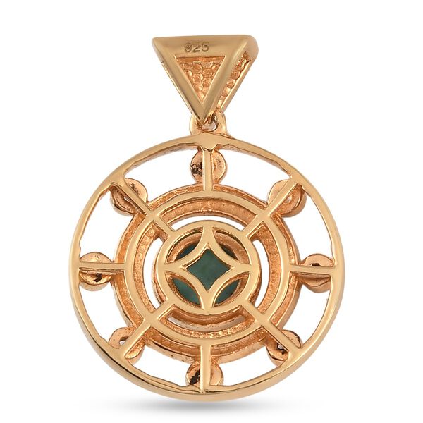 Nat&uuml;rlicher Sleeping Beauty T&uuml;rkis und Zirkon-Anh&auml;nger - 1,16 ct. image number 5