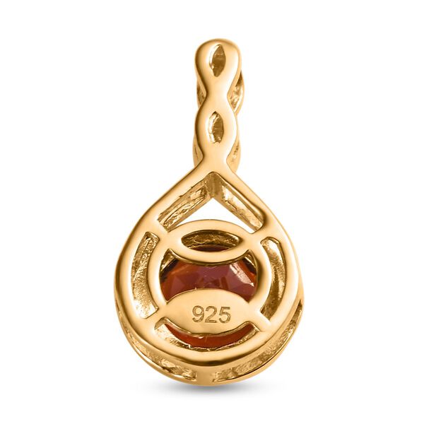 Kirschcitrin Anhänger, 925 Silber vergoldet, ca. 0.81 ct image number 5