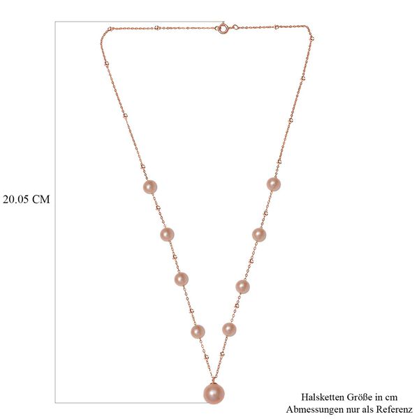 Halskette ca. 50 cm 925 Silber ros&eacute;vergoldet image number 5