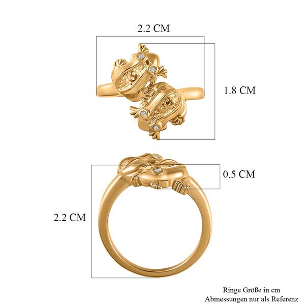 GP Italian Garden Kollektion - Diamant und Kanchanaburi blauer Saphir-Ring image number 7