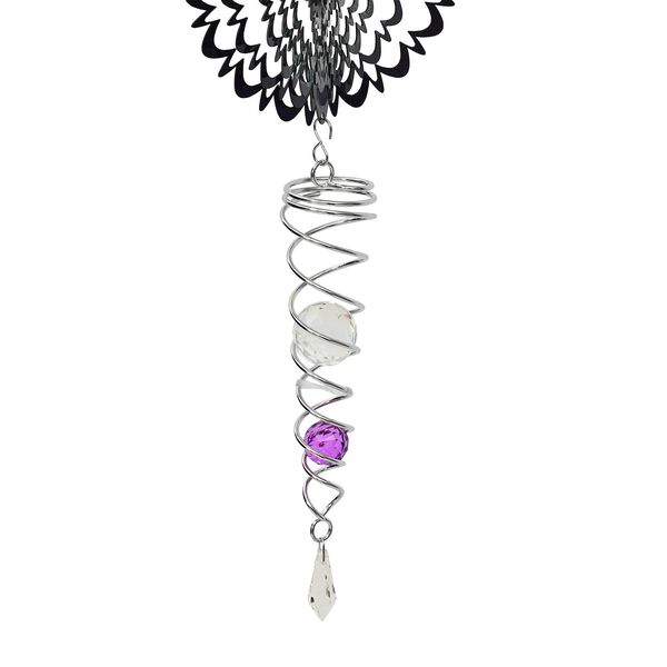 Sonnenfänger und Windrad, mehrfarbiger Kristall, 33cm, Mandala image number 4