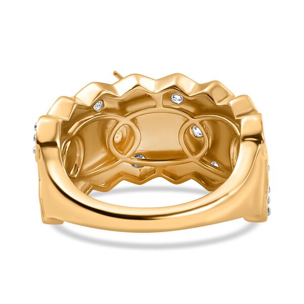 J Francis gefertigt mit SWAROVSKI- Zweifarbiger Swarovski Zirkonia Ring image number 6