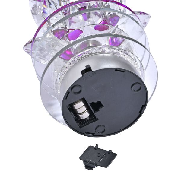 The 5th Season - Kristall Lotusblüte LED-Licht mit drehbarem Sockel, 9,5x10,5 cm, rosa image number 4