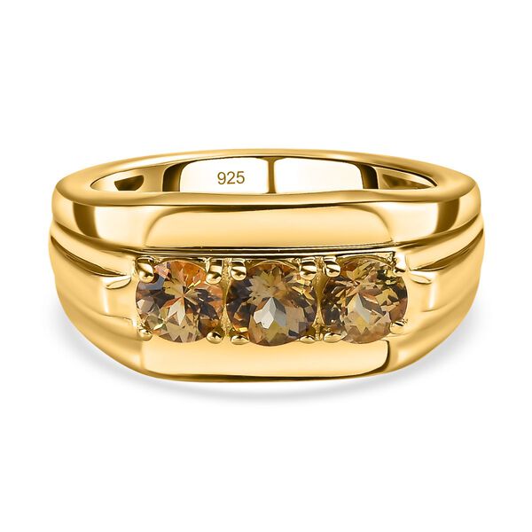 Natürlicher, goldener Tansanit-Ring - 1,16 ct. image number 0