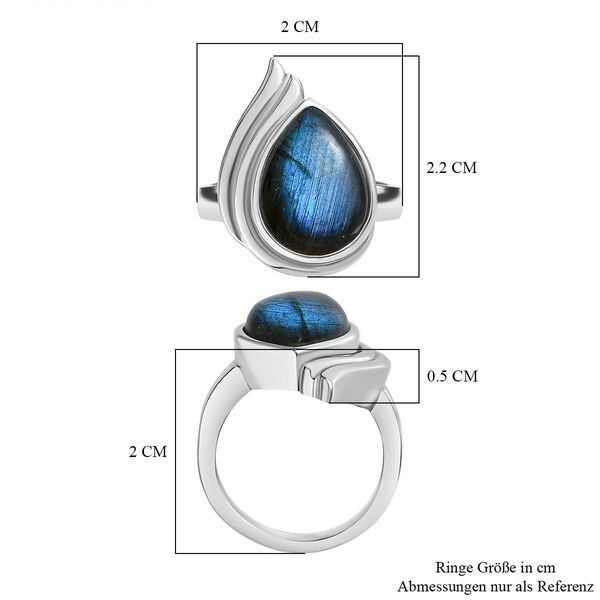 AAA Labradorit Ring - 5,83 ct. image number 7