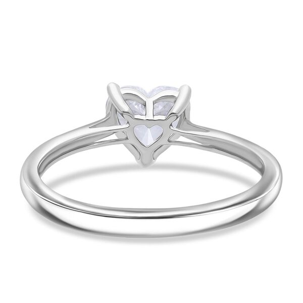 LUXURIANT IGI zertifizierter D/IF Labor Herz Diamant Ring in 950 Platin - 1,03 ct. image number 5