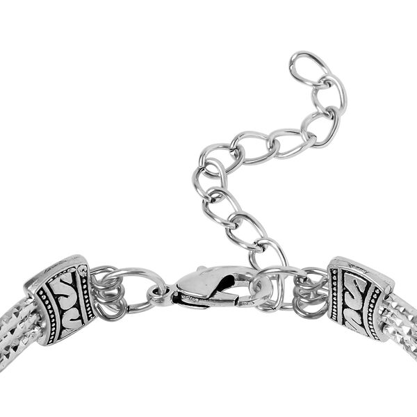 Amazonit Armband, ca. 18 cm,  Antik-silber-Plattierung, ca. 68.50 ct image number 5