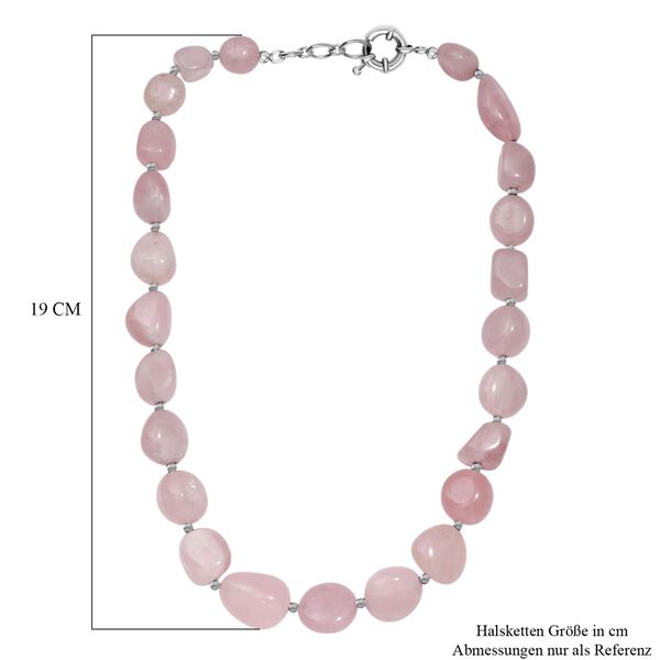 Rosenquarz 45cm Halskette - 390 ct. image number 5