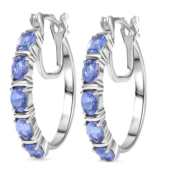 D'Joy Tansanit Ohrringe 925 Silber rhodiniert ca. 1,86 ct. image number 3