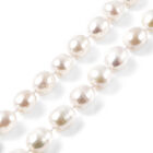 Weiße Süßwasserzucht Perle Halskette ca. 45 cm 925 Silber rhodiniert image number 2