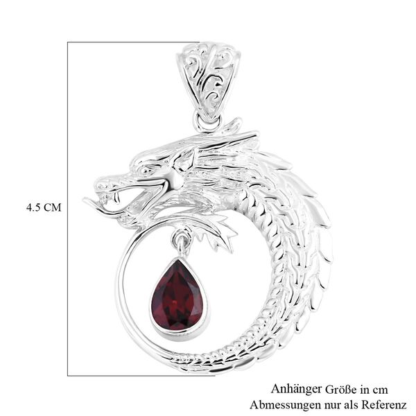 Roter Granat Anh&auml;nger 925 Silber ca. 1.50 ct image number 5