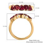 AAA Orissa Rose Granat Ring, 925 Silber Gelbgold Vermeil, (Größe 18.00) ca. 1.54 ct image number 6