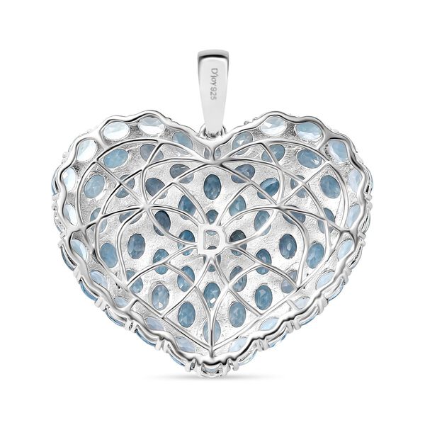 D&rsquo;joy Himmelblauer Topas Anh&auml;nger 925 Silber rhodiniert ca. 14.27 ct image number 5