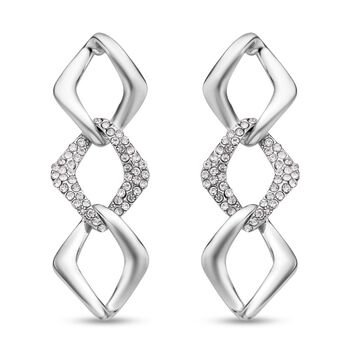 Wei&szlig;e Kristall-Ohrringe - 1 ct.