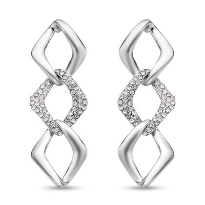 Wei&szlig;er Kristall, Ohrringe 1.00 ct