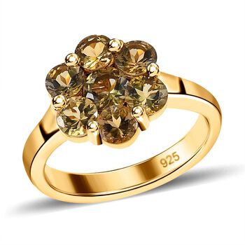 AA nat&uuml;rlicher, goldener Tansanit-Ring - 1,91 ct.